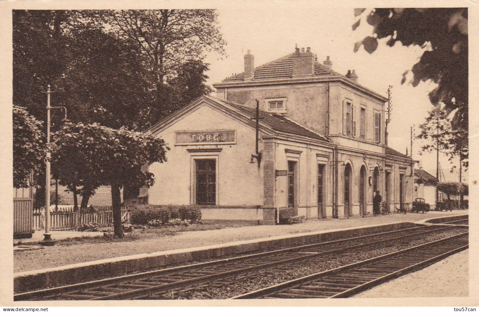 FOUG  -  MEURTHE & MOSELLE   -  ( 54)   -   CPA    DE  1946. - Estaciones Sin Trenes