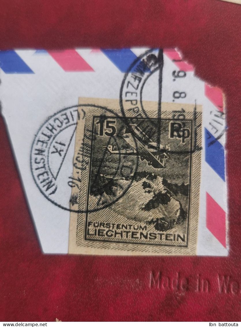 Liechtenstein, 1939, Air Post Stamps, Imperf. - Covers & Documents