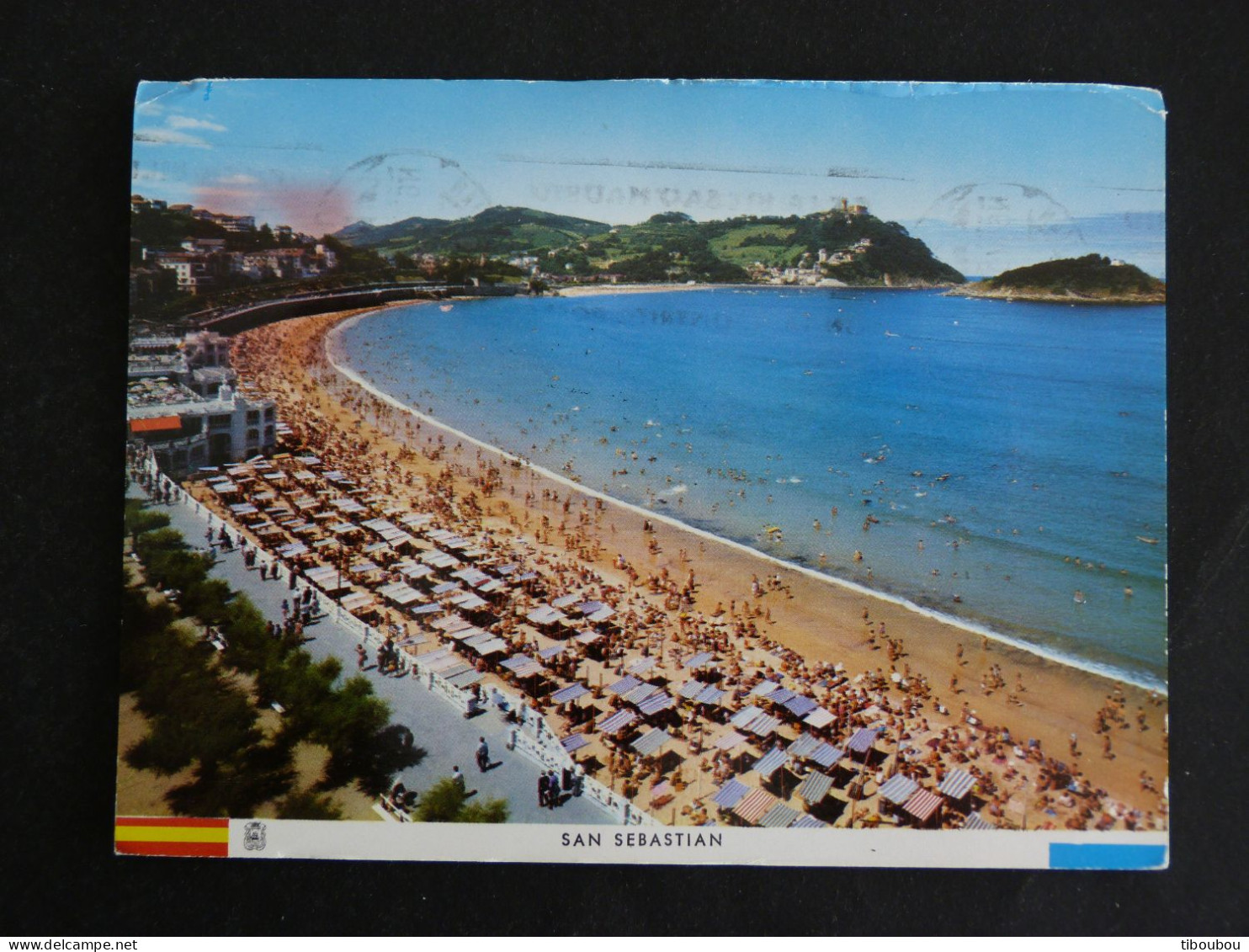 ESPAGNE SPAIN ESPANA AVEC YT 1352 MONGROVEJO SANTANDER - SAN SEBASTIEN PLAGE DE LA CONCHA ET MONT IGUELDO - Covers & Documents