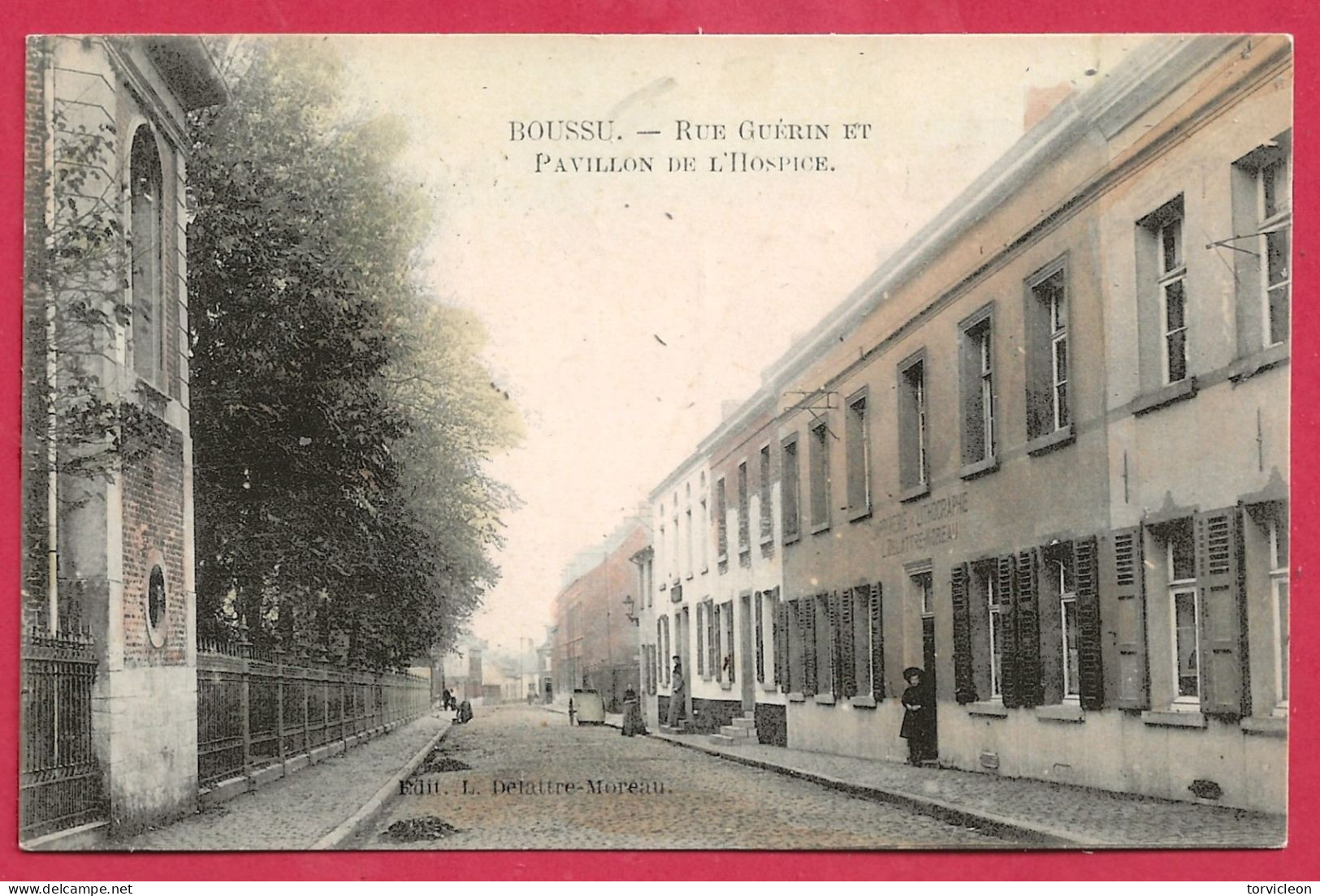 C.P. Boussu = Rue Guérin  Et  Pavillon De  L' Hospice - Boussu