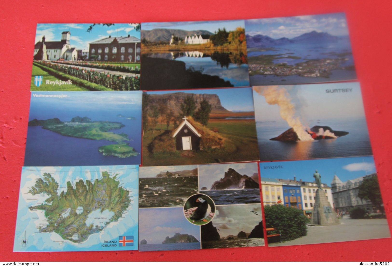 Island Iceland Lot 50 Postcards NV - Iceland