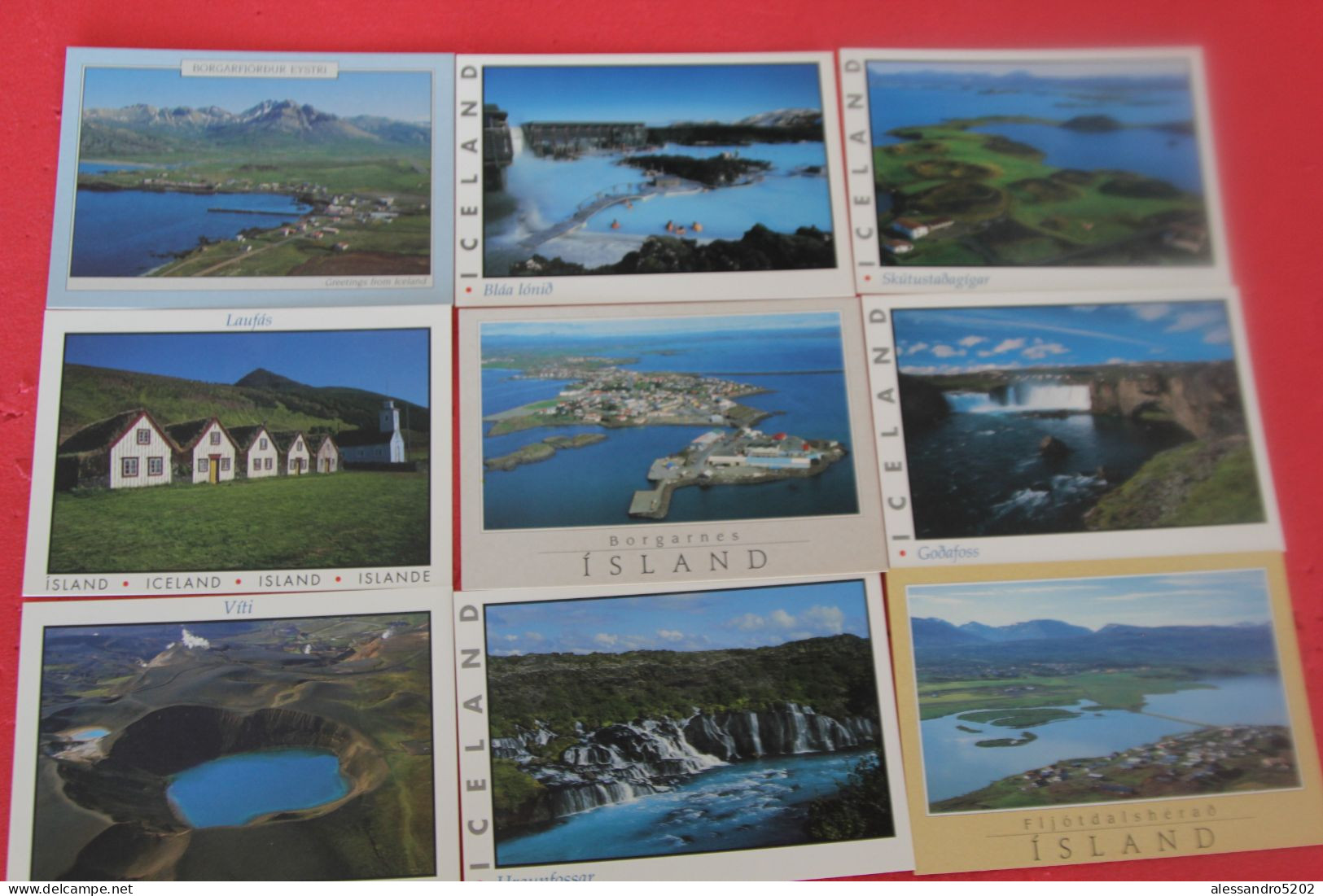 Island Iceland Lot 50 Postcards NV - Island