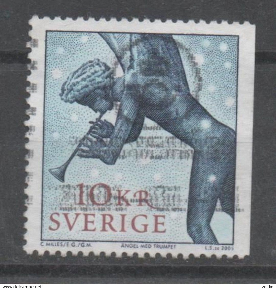 Sweden, Used, 2005, Michel 2507, Angel With Trumpet - Used Stamps