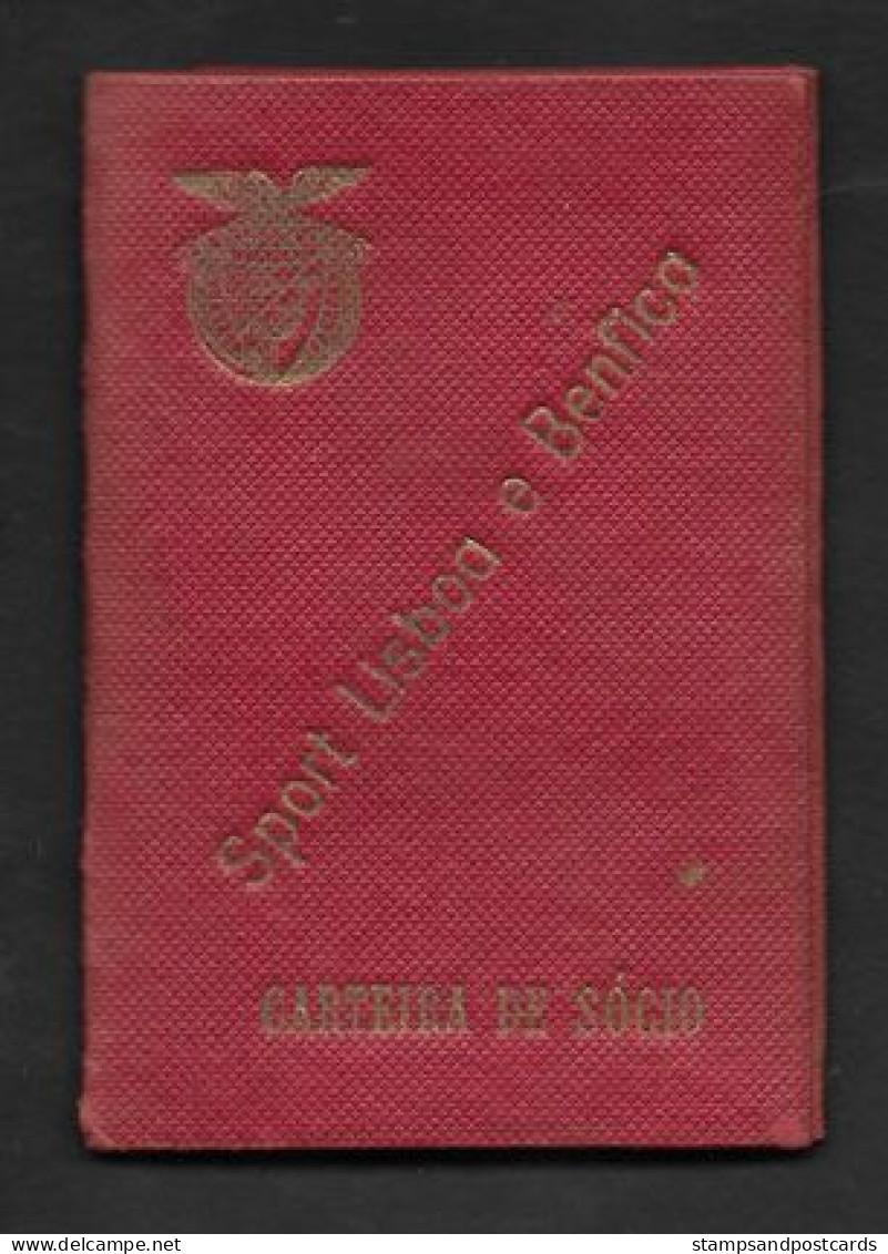 Portugal Sport Lisboa E Benfica 1956 Carte Membre  Club Football ID Card SLB Lisbon Soccer Club - Andere & Zonder Classificatie