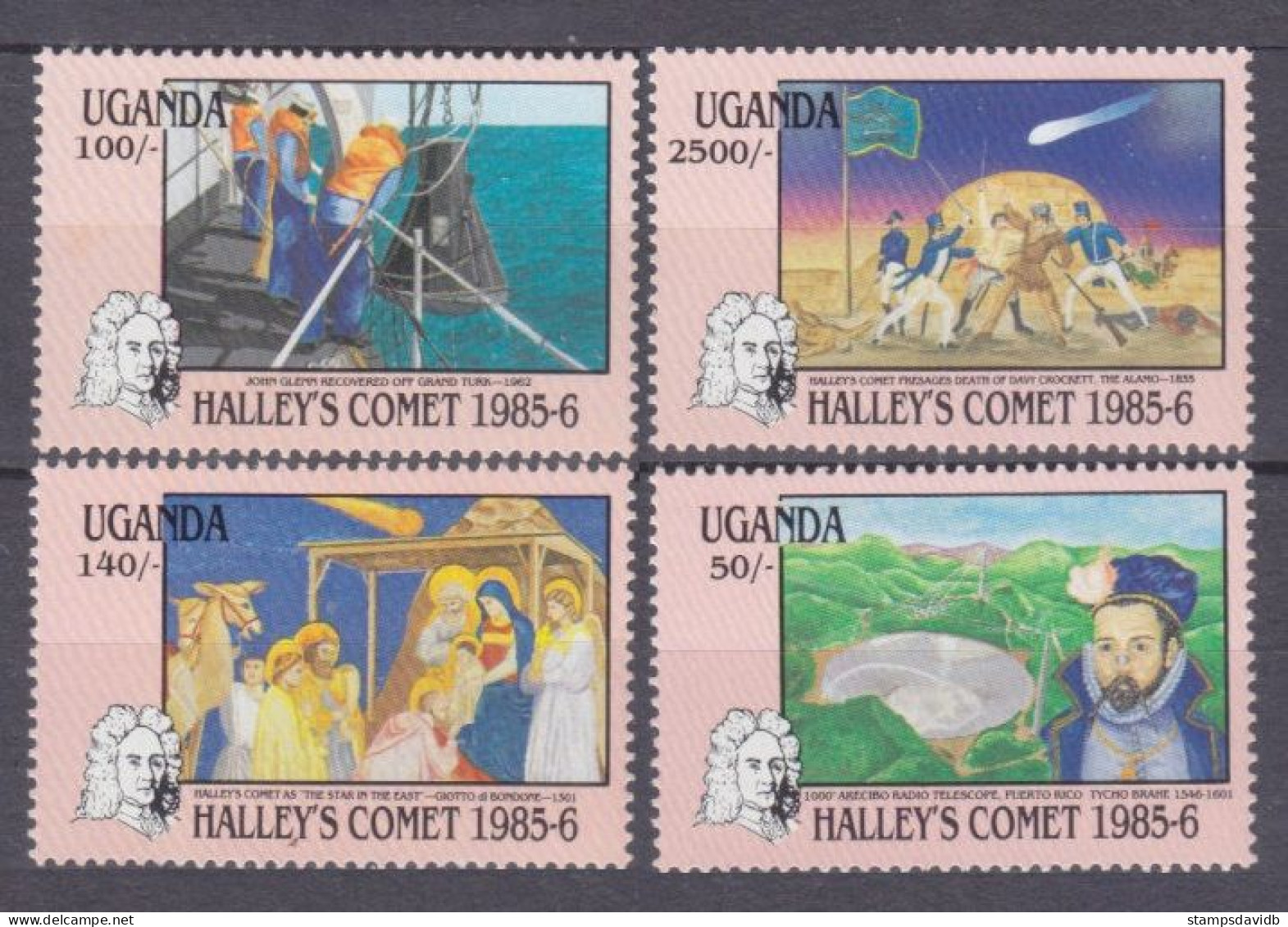 1986 Uganda 470-473 Halley's Comet 8,00 € - Afrique