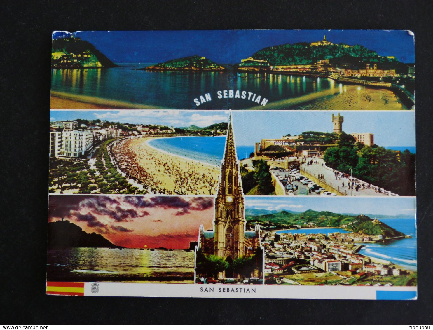 ESPAGNE SPAIN ESPANA AVEC YT 1352 MONGROVEJO SANTANDER - SAN SEBASTIEN PLAGE DE LA CONCHA CATHEDRALE - Covers & Documents