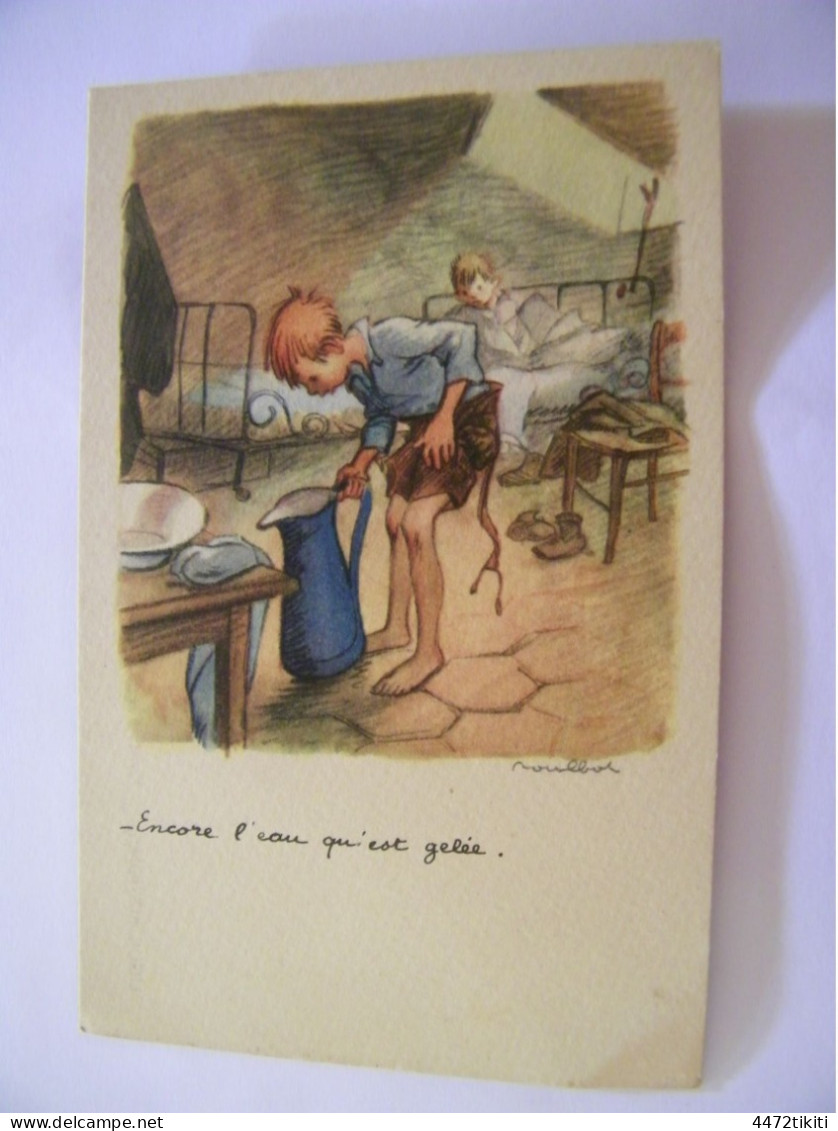 CPA - Illustrateur Poulbot - Encore L'Eau Qu'Est Gelée - 1920 - SUP (HT 92b) - Poulbot, F.