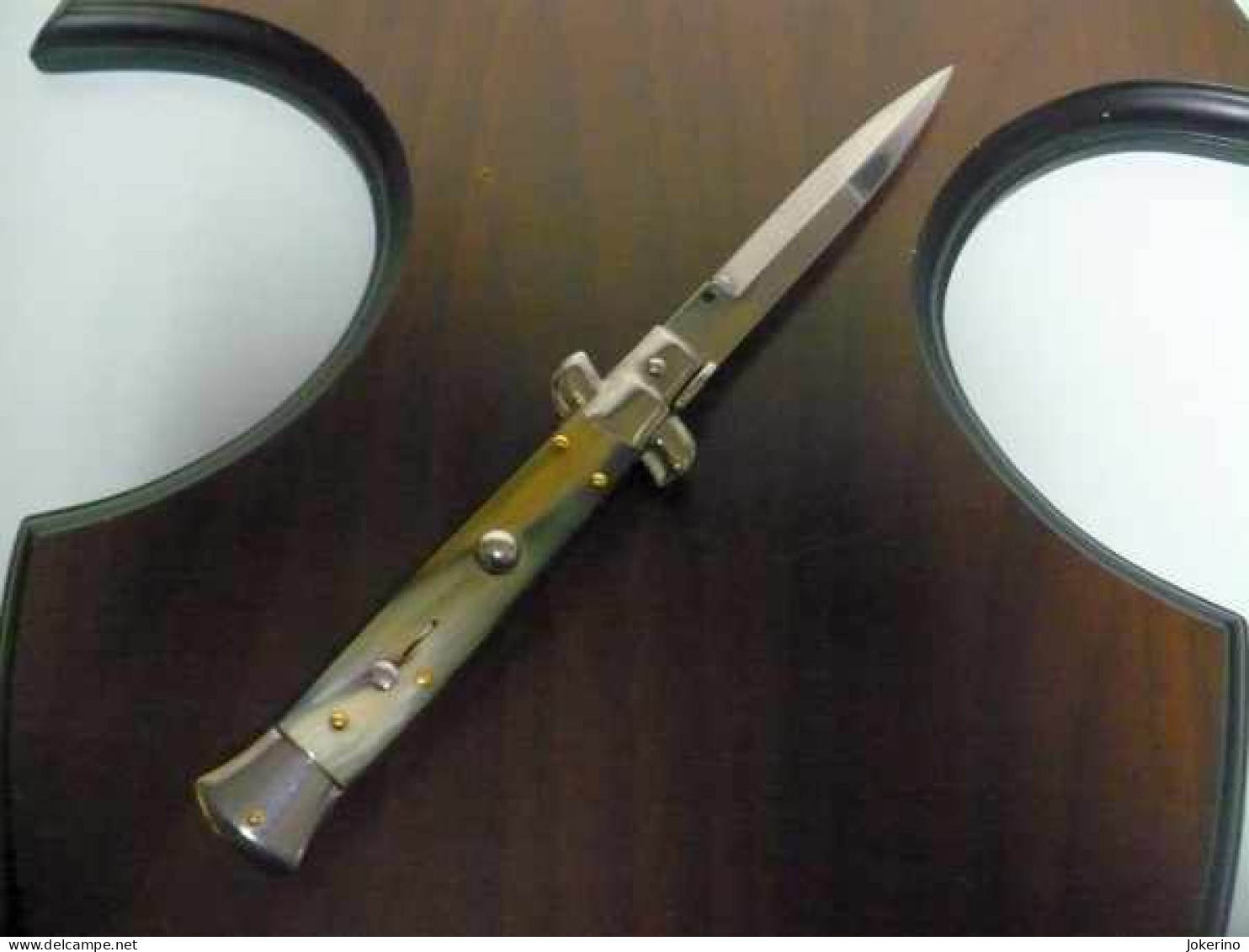 Frank Beltrame -italian Stiletto- 23cm - Impugnatura Di Corno Di Bufalo Brasiliano - Modello FB 23/09 B - 3 - Knives/Swords