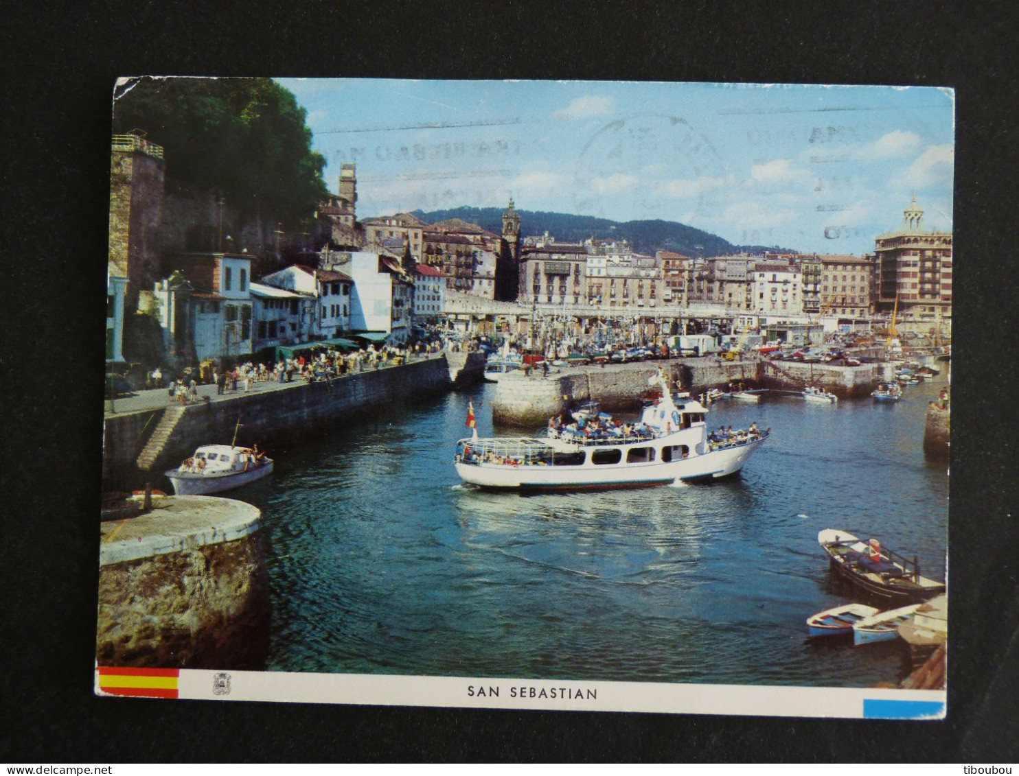 ESPAGNE SPAIN ESPANA AVEC YT 1352 MONGROVEJO SANTANDER - SAN SEBASTIAN LE PORT PUERTO - Storia Postale