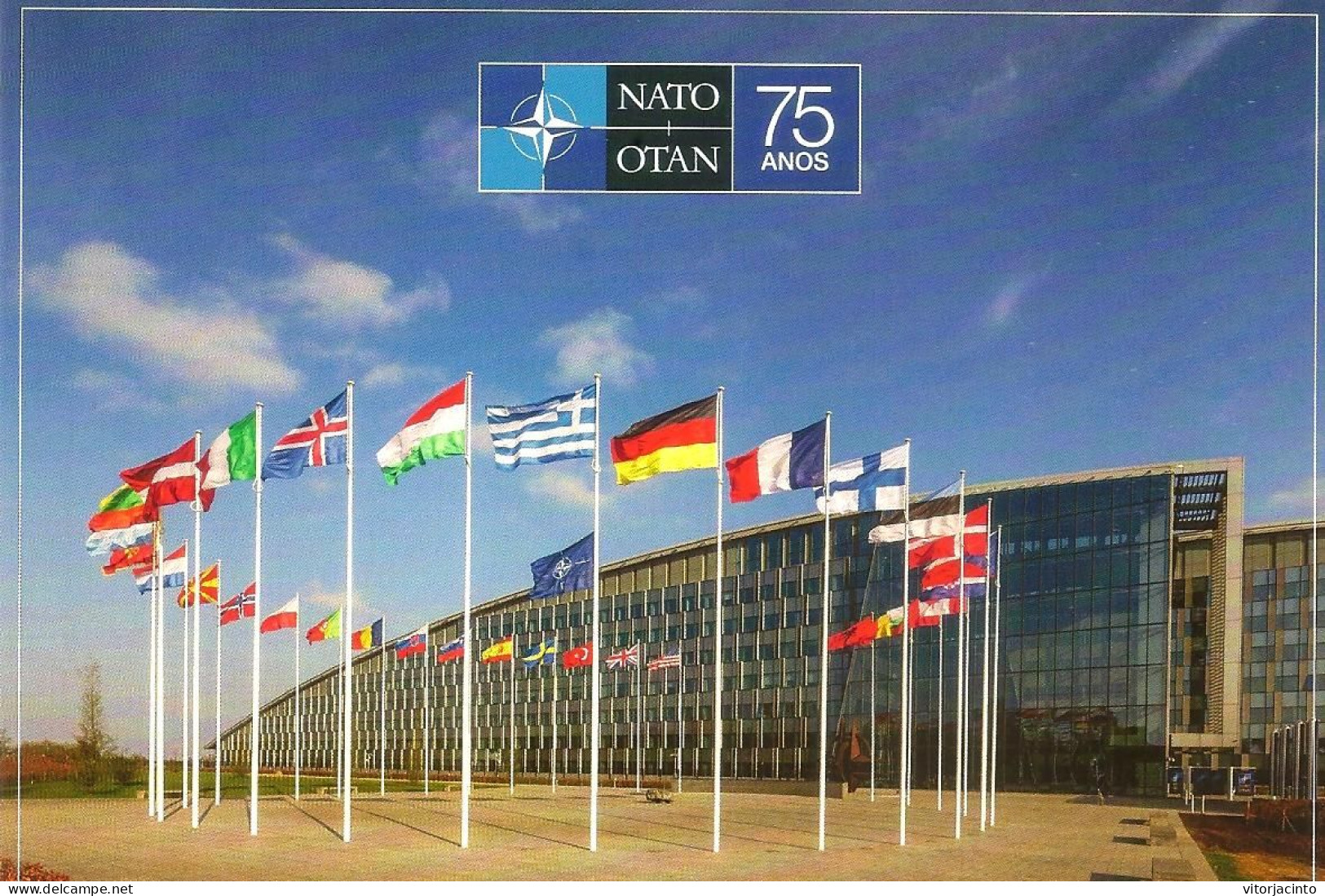 PORTUGAL - PAP I20g With Commemorative Postmark - 75 Years Of NATO - Date Of Issue: 2024-04-04 - OTAN