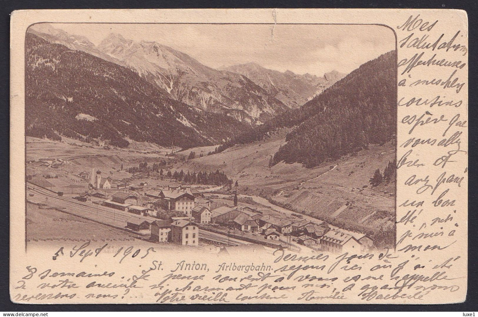 AUSTRIA    ,      Saint Anton Am Arlberg   ,  Railway  ,  OLD  POSTCARD - St. Anton Am Arlberg