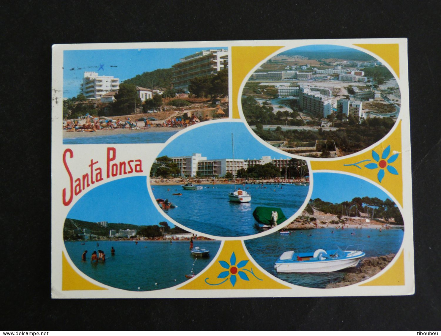 ESPAGNE SPAIN ESPANA AVEC YT 1790 PIE BLEUE OISEAU BIRD VOGEL - PALMADE MALLORCA - SANTA PONSA - Storia Postale