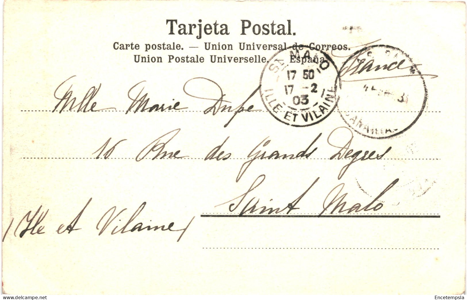CPA Carte Postale Espagne Gran Canaria Descamisada 1903  VM79875 - Gran Canaria