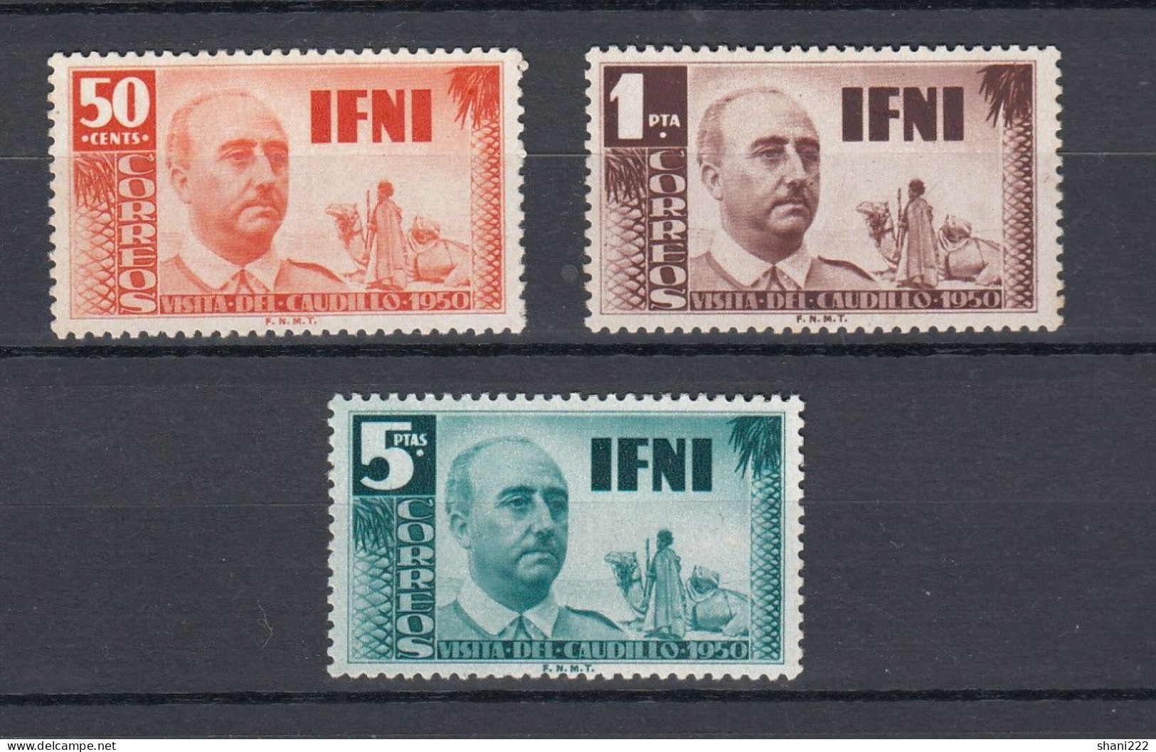 Ifni - 1951 - Franco Visit-  (e-813) - Ifni