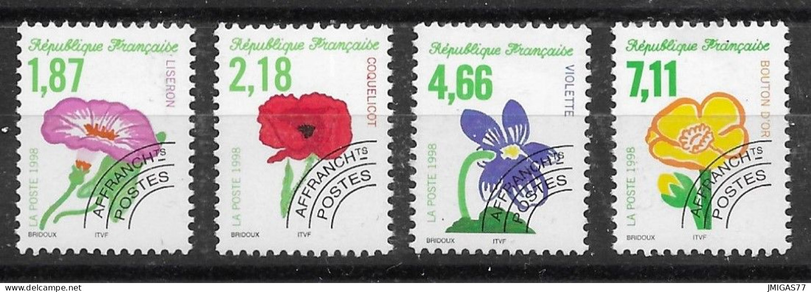 FRANCE Preoblitérés N° 240 à 243 Série Complète Neuf ** MNH - 1989-2008