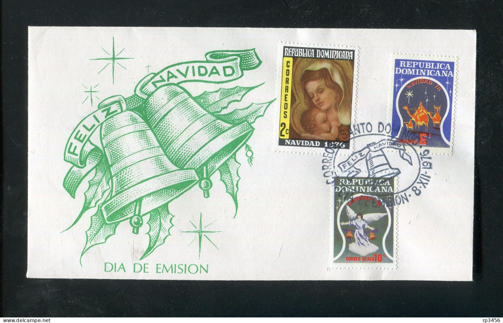 "DOMINIKANISCHE REPUBLIK" 1976, Mi. 1148-1150 "Weihnachten" FDC (R1160) - Dominikanische Rep.