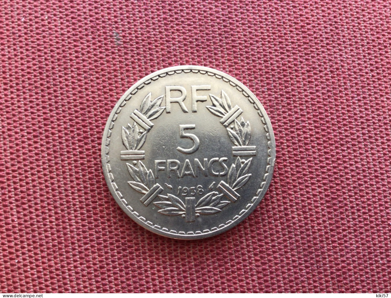 FRANCE Monnaie De 5 Francs 1938 Assez Rare - 5 Francs