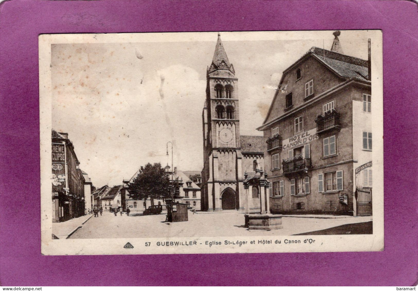 68 GUEBWILLER Église St Léger Et Hôtel Du Canon D'Or - Guebwiller