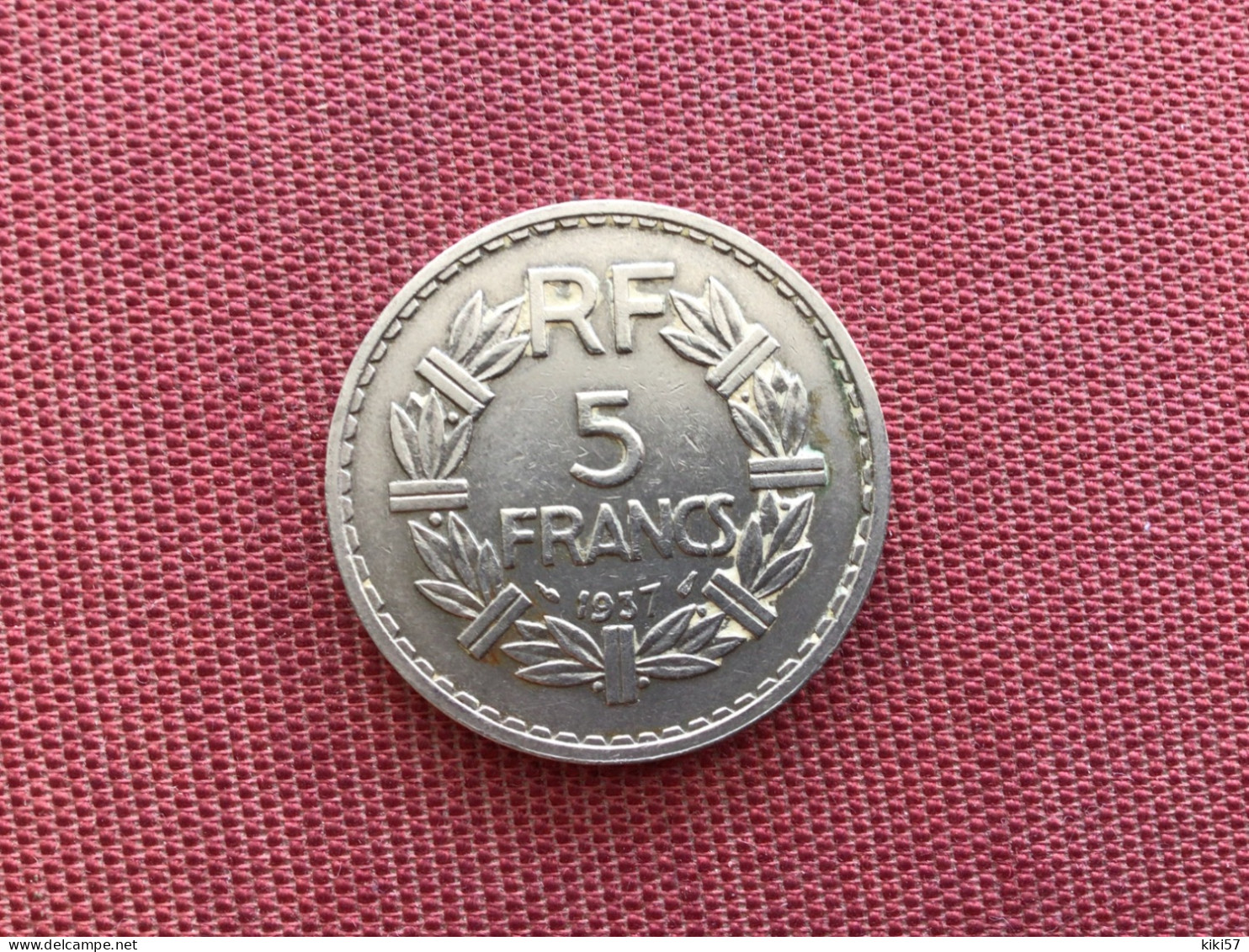 FRANCE Monnaie De 5 Francs 1937 Assez Rare - 5 Francs