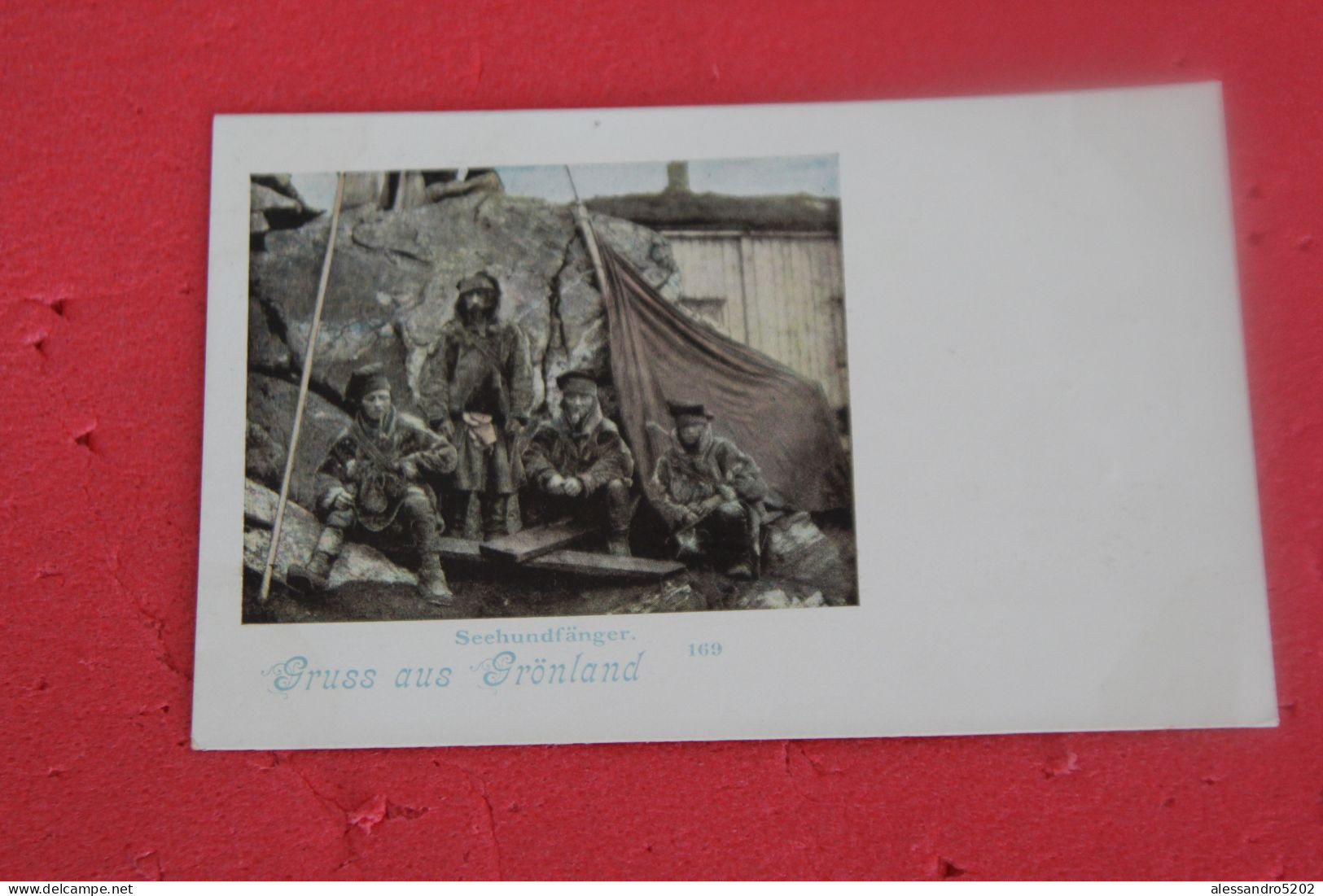 Gronland Greenland Gruss Seehundfanger N. 169 First Years 1900 NV - Groenland