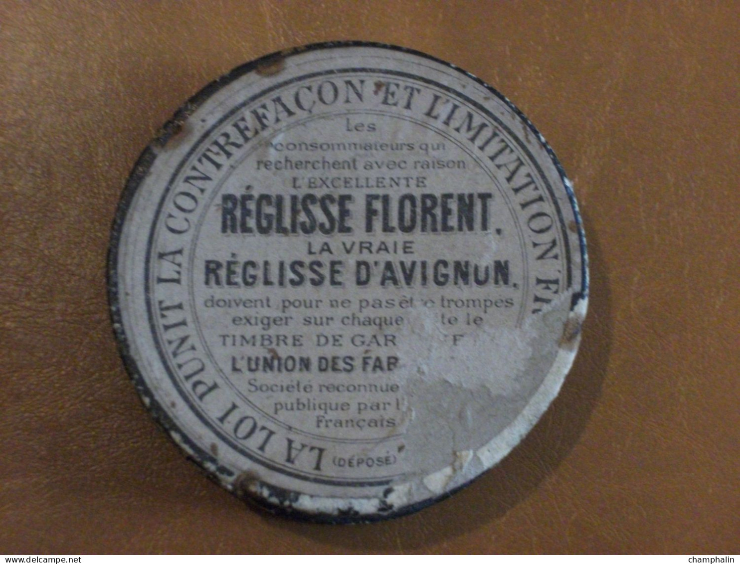 Boîte En Carton Ancienne - Réglisse Florent - Grande Réglisserie De Cantarel à Avignon (84) - Confiserie Pastilles - Dosen