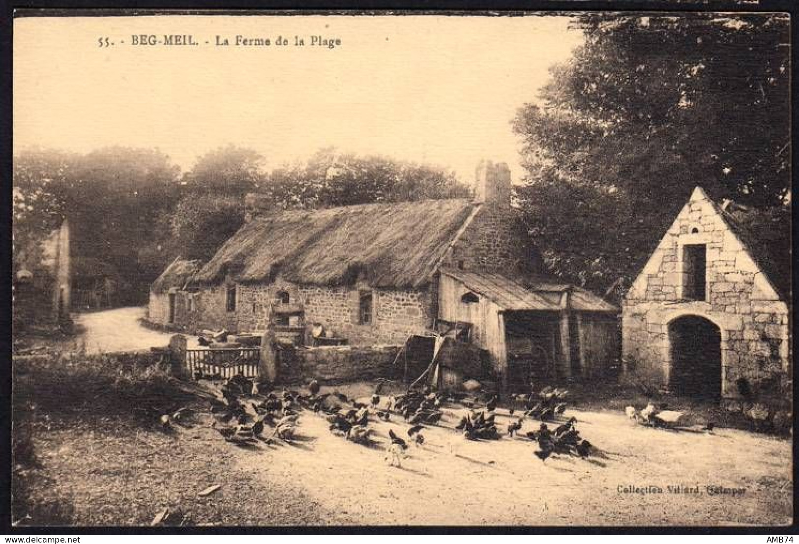 29-0002 - Carte Postale FINISTERE (29) - BEG MEIL - La Ferme De La Plage - Beg Meil