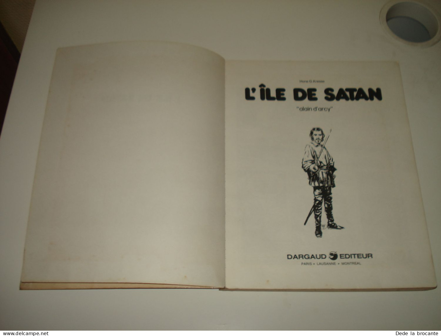 C54 /  Alain D'Arcy  " L'île De Satan "  - EO De 1982 - Dargaud - Autres & Non Classés