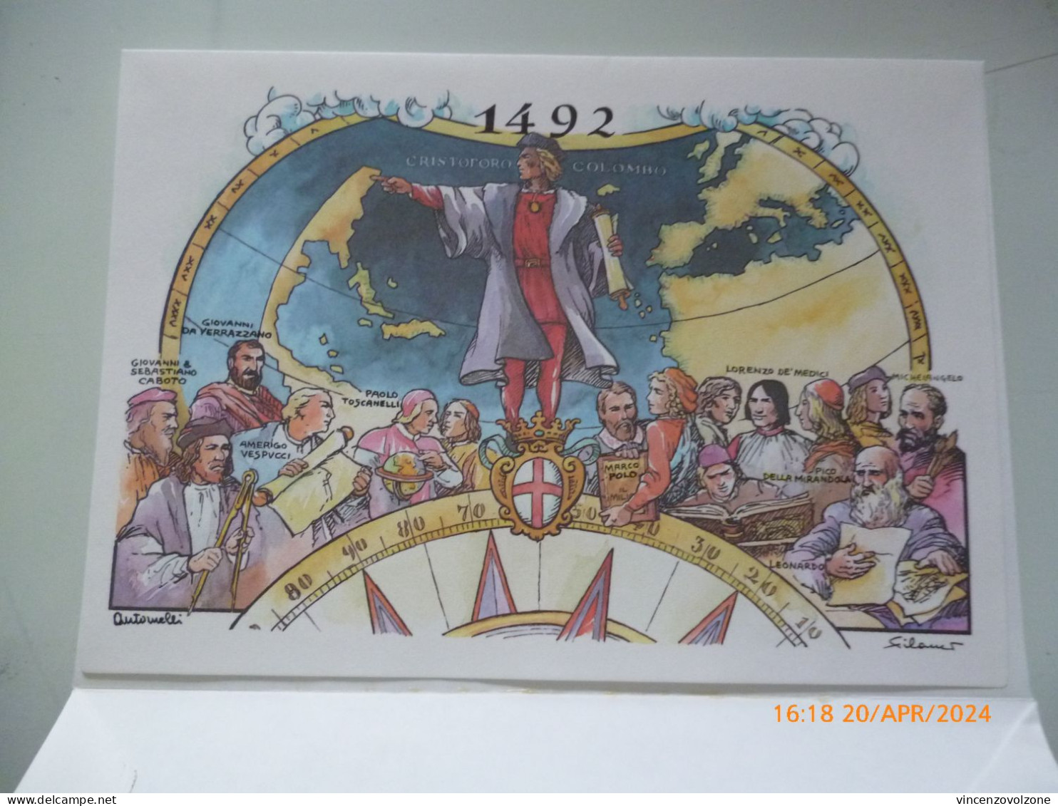 Biglietto Postale "GENOVA '92 CELEBRAZIONI COLOMBIANE" - 1991-00: Marcofilie
