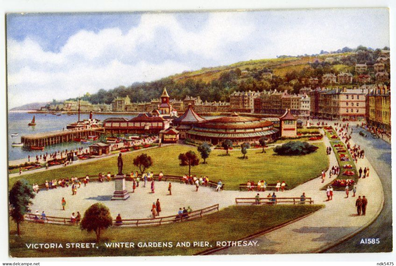 F. C. PARR : ISLE OF BUTE - ROTHESAY - VICTORIA STREET, WINTER GARDENS AND PIER - 1900-1949