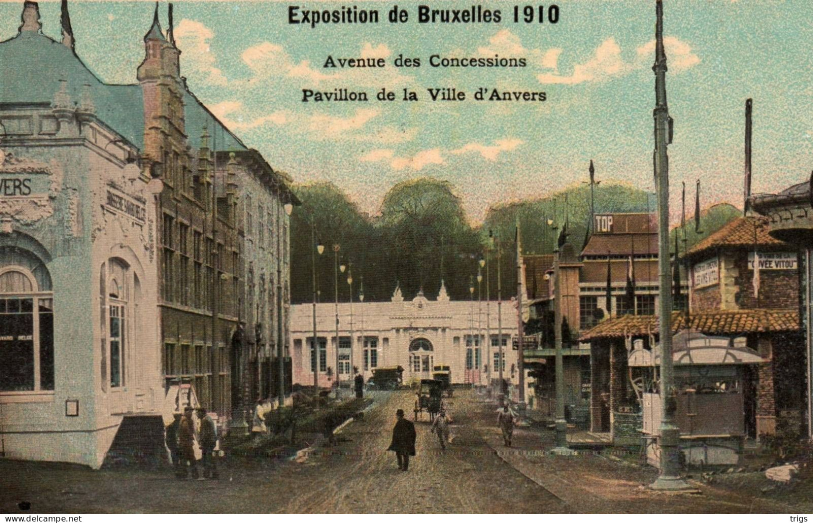 Bruxelles (Exposition De 1910) - Avenue Des Concessions, Pavillon De La Ville D'Anvers - Expositions Universelles