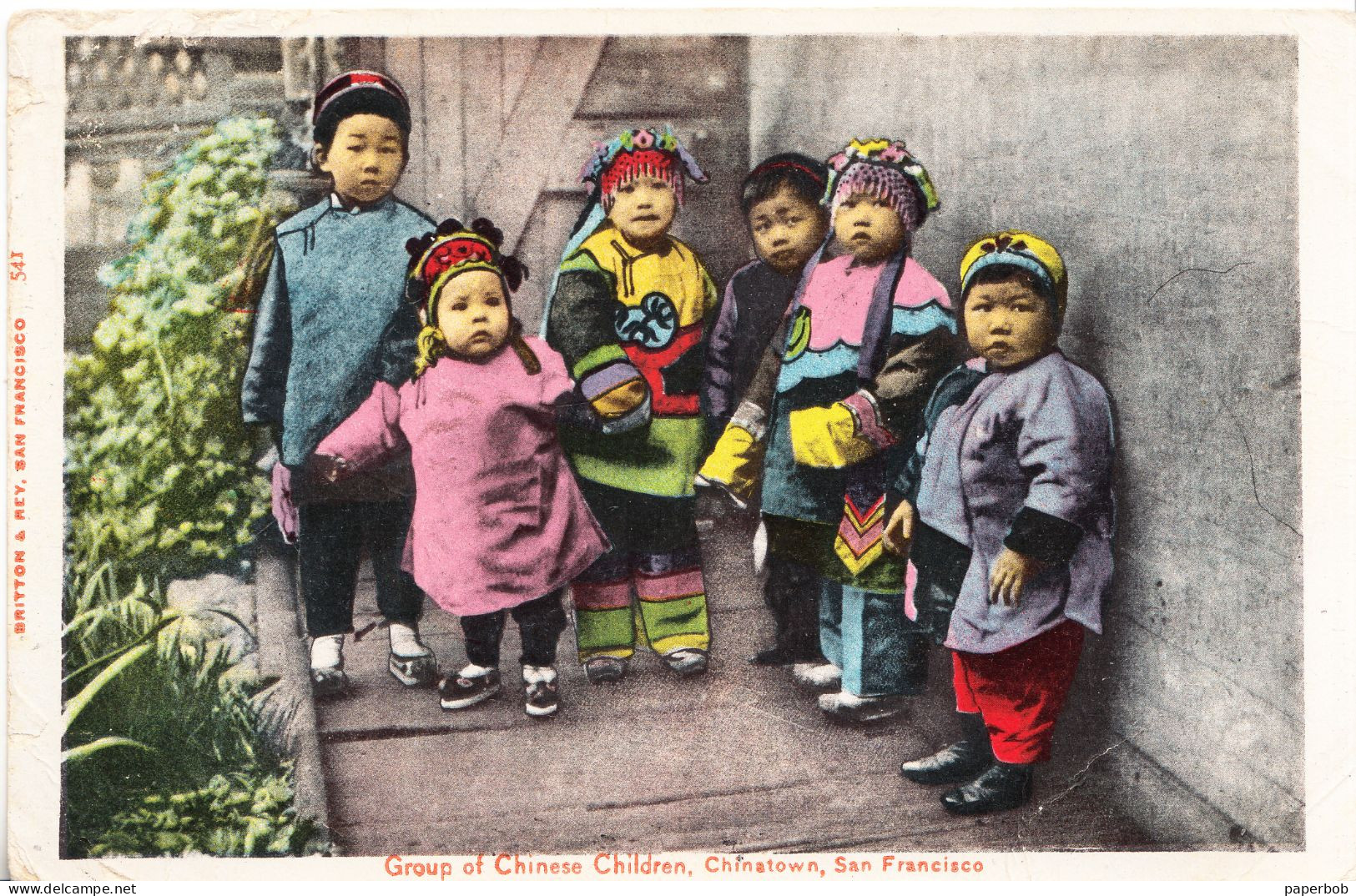 CHINA  1904 - 5 POSTCARDS - Gruppen Von Kindern Und Familien