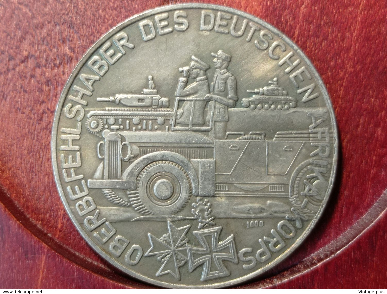 GERMANIA 3° REICH MONETA COMMEMORATIVA GENERALFELDMARSCHALL ERWIN ROMMET - AFRIKA CORPS  - ALLEMAGNE - DEUTSCHLAND - Otros & Sin Clasificación