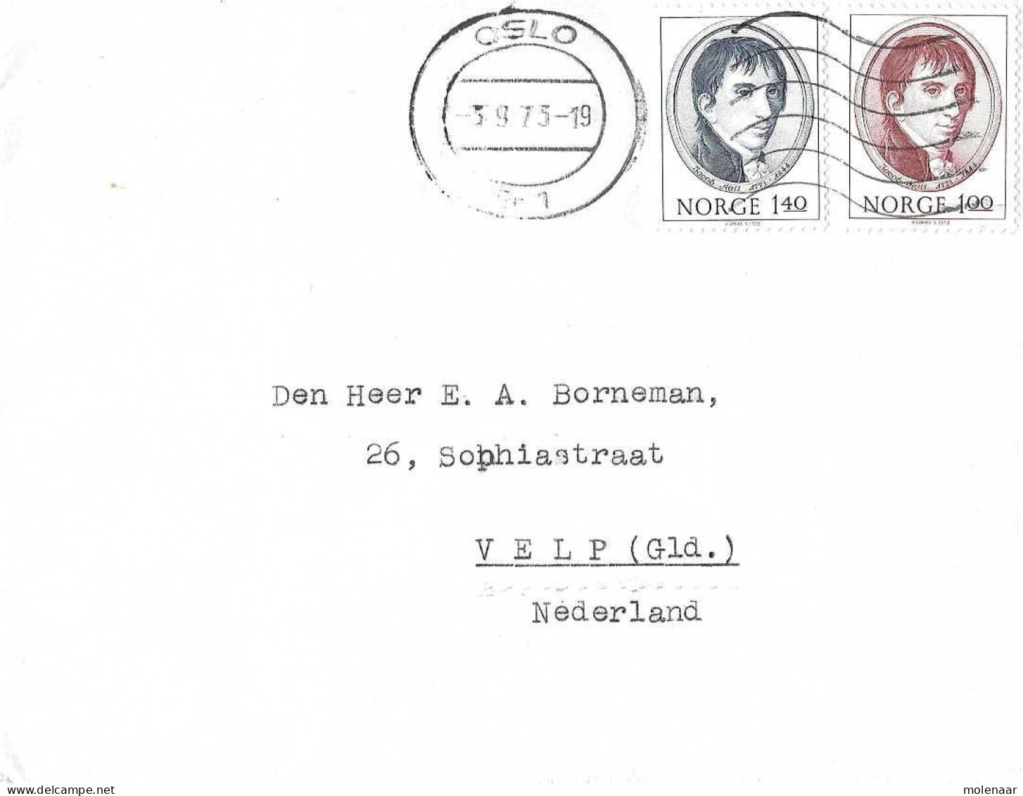 Postzegels > Europa > Noorwegen > 1971-1980 > Brief Met  No. 682-683 (16947) - Covers & Documents