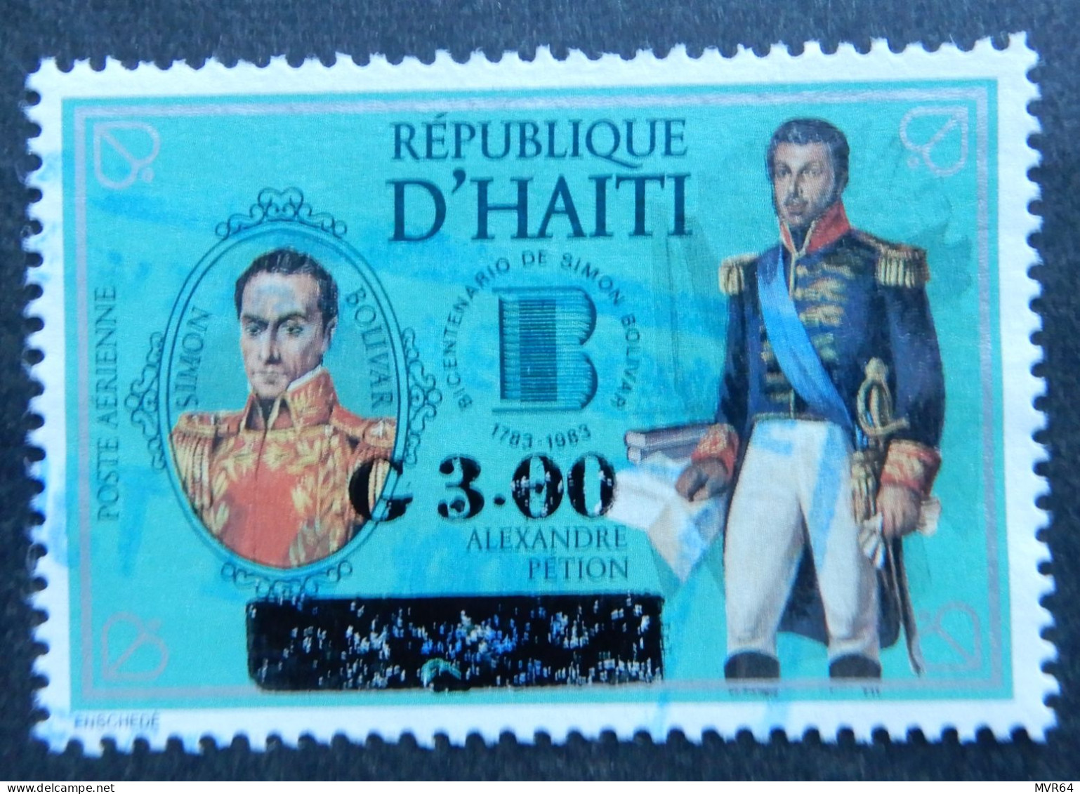 Haïti 1985 (2) The 200th Anniversary Of The Birth Of Simon Bolivar - Haïti