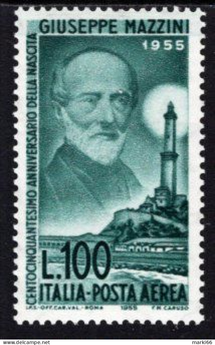 Italy - 1955 - 150th Birth Anniversary Of Giuseppe Mazzini - Mint Stamp - 1946-60: Nieuw/plakker