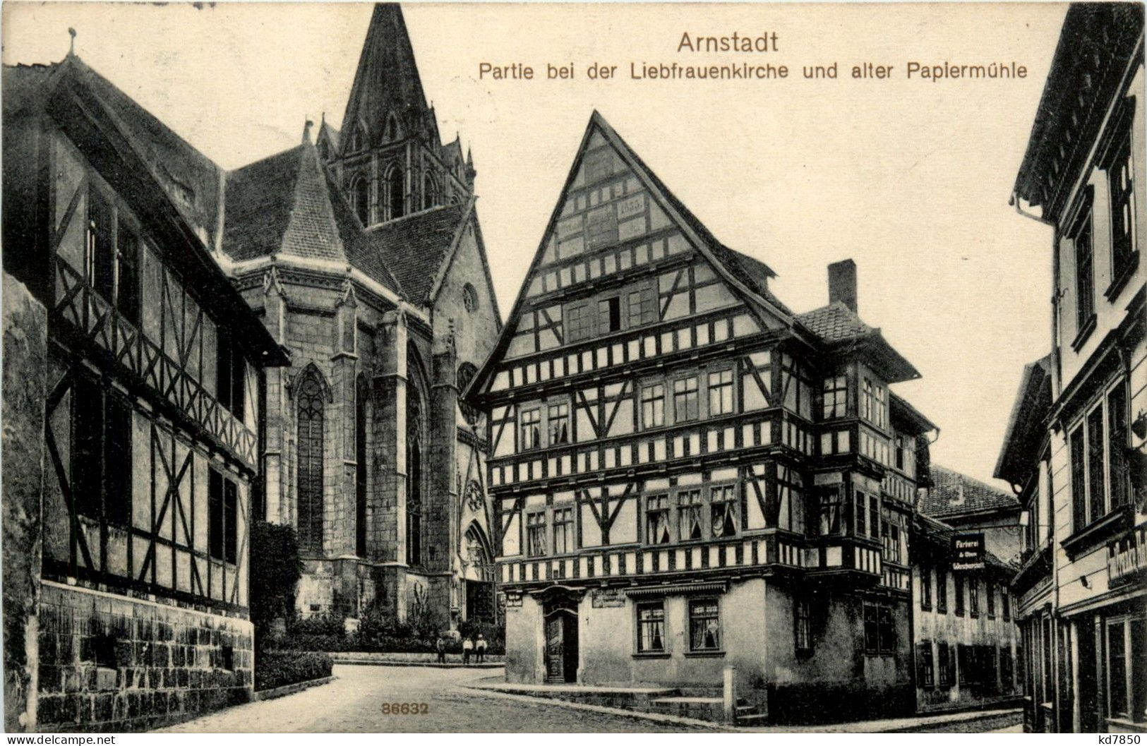 Arnstadt/Thür. - Partie An Der Liebfrauenkirche Und Alten Papiermühle - Arnstadt