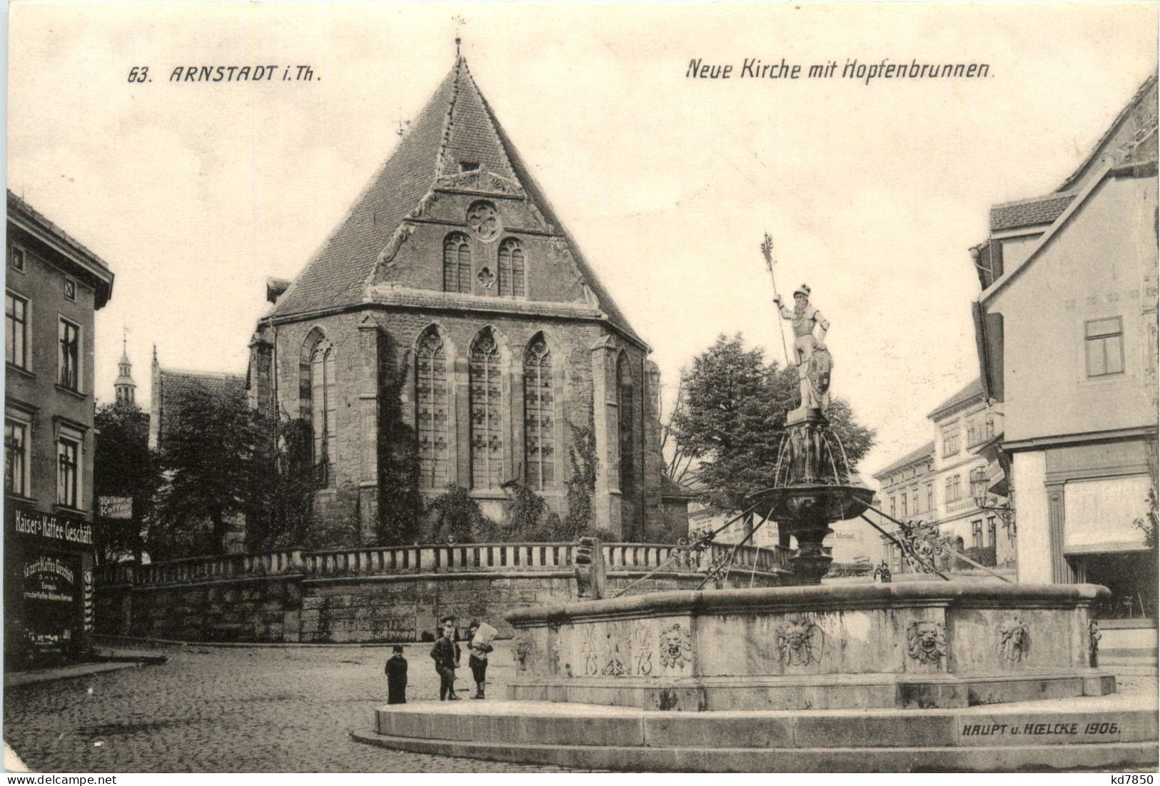 Arnstadt/Thür. - Neue Kirche Mit Hopfenbrunnen - Arnstadt