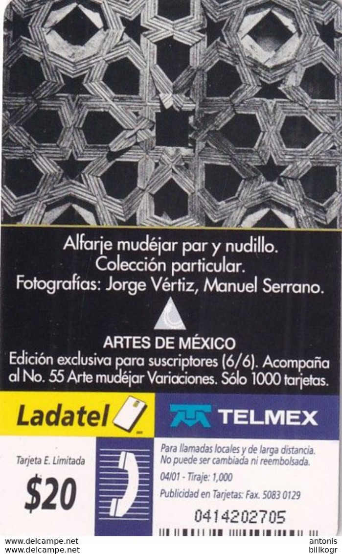 MEXICO - Artes De Mexico(Arte Mudejar), Tirage %1000, 04/01, Mint - México