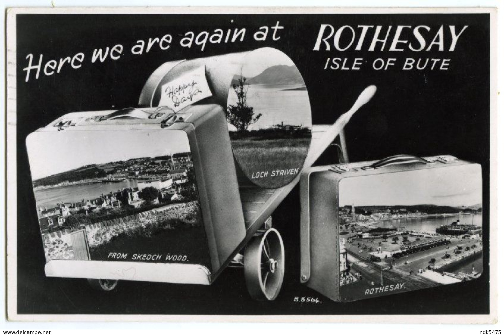 ISLE OF BUTE : HERE WE ARE AGAIN AT ROTHESAY (MULTIVIEW) / EDINBURGH, BLACKHALL, DRYLAW GROVE (TORRANCE) - Bute