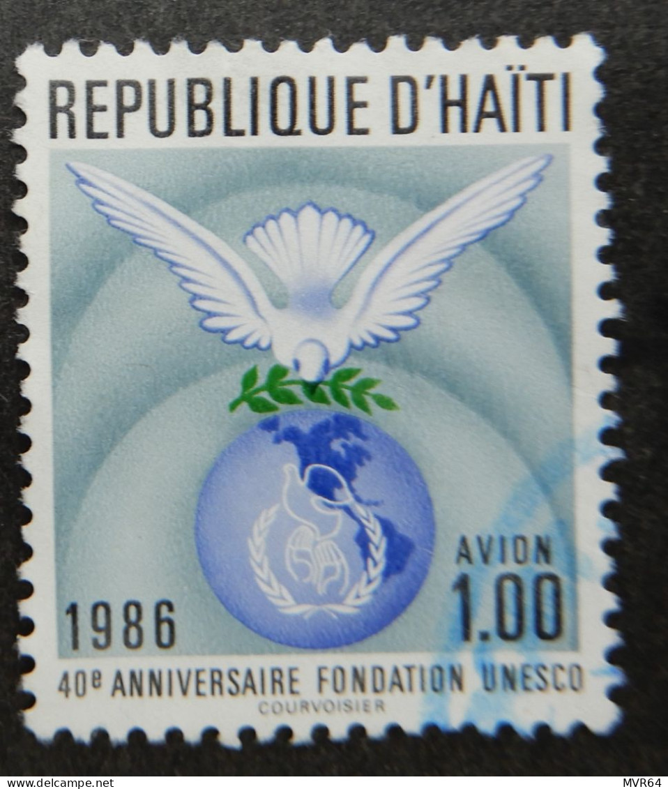 Haïti 1986 1987 (1b) The 40th Anniversary Of United Nations  UNESCO - Haití