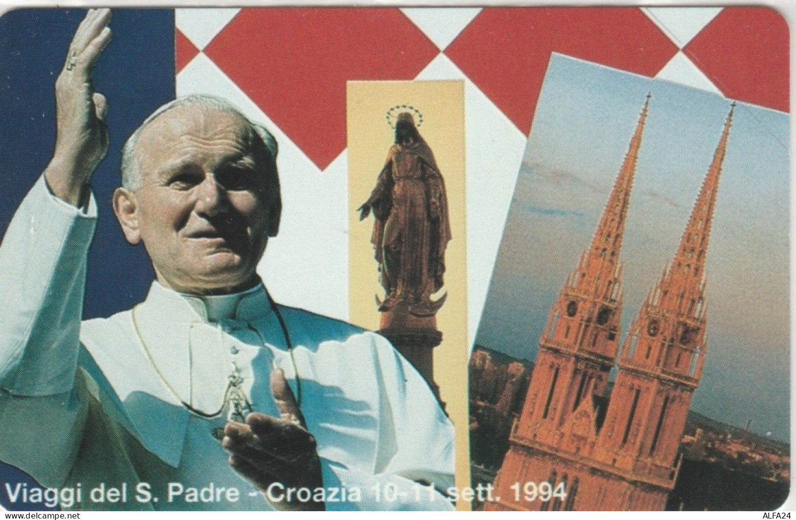 SCHEDA TELEFONICA NUOVA VATICANO SCV22 VIAGGI PAPA CROAZIA - Vaticano (Ciudad Del)