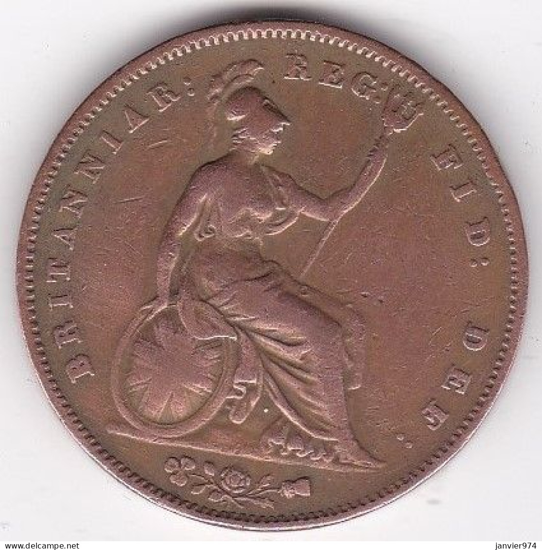 Grande-Bretagne. 1 Penny 1853 . Victoria. En Cuivre, KM# 739 - D. 1 Penny