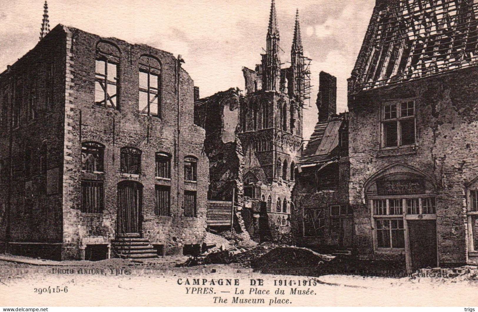 Ypres (Campagne De 1914-1915) - La Place Du Musées - Ieper