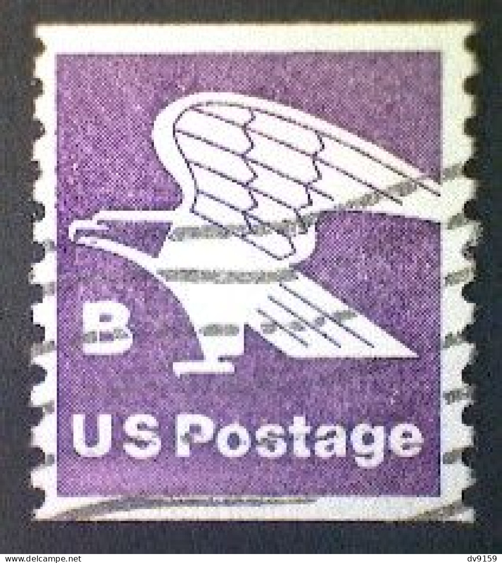 United States, Scott #1820, Used(o), 1981, Rate Change "B" Eagle , (18¢), Violet - Gebruikt