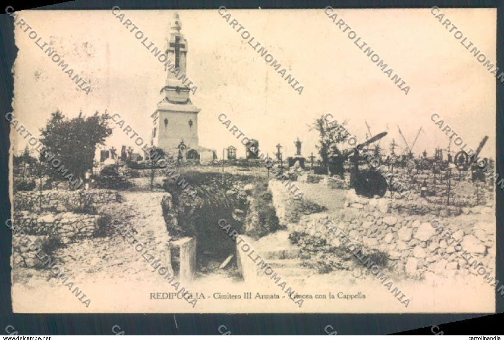 Gorizia Fogliano Redipuglia Cimitero STRAPPINI Cartolina ZQ3413 - Gorizia