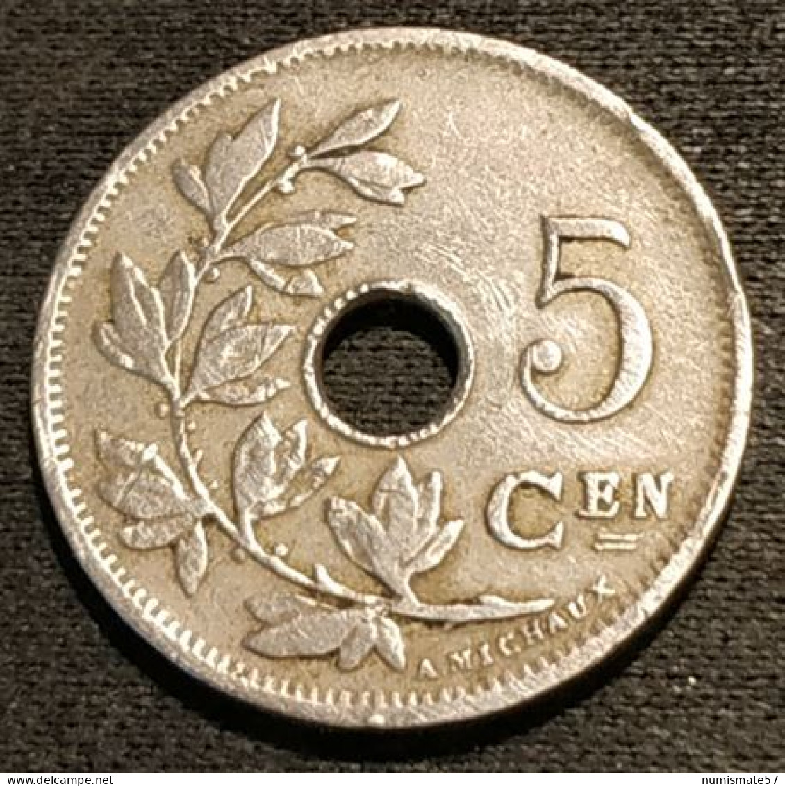 BELGIQUE - BELGIUM - 5 CENTIMES 1902 - Légende NL - Petite Date - Léopold II - Type Michaux - KM 47 - 5 Cent