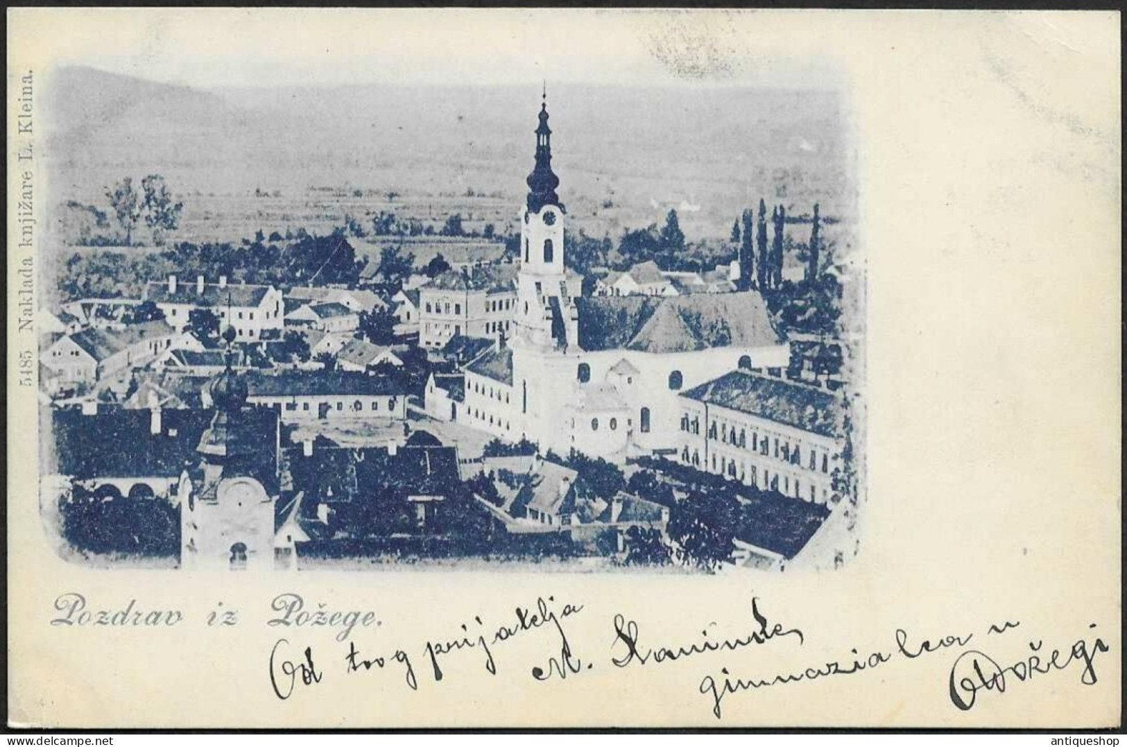 Croatia-----Pozega-----old Postcard - Croatia