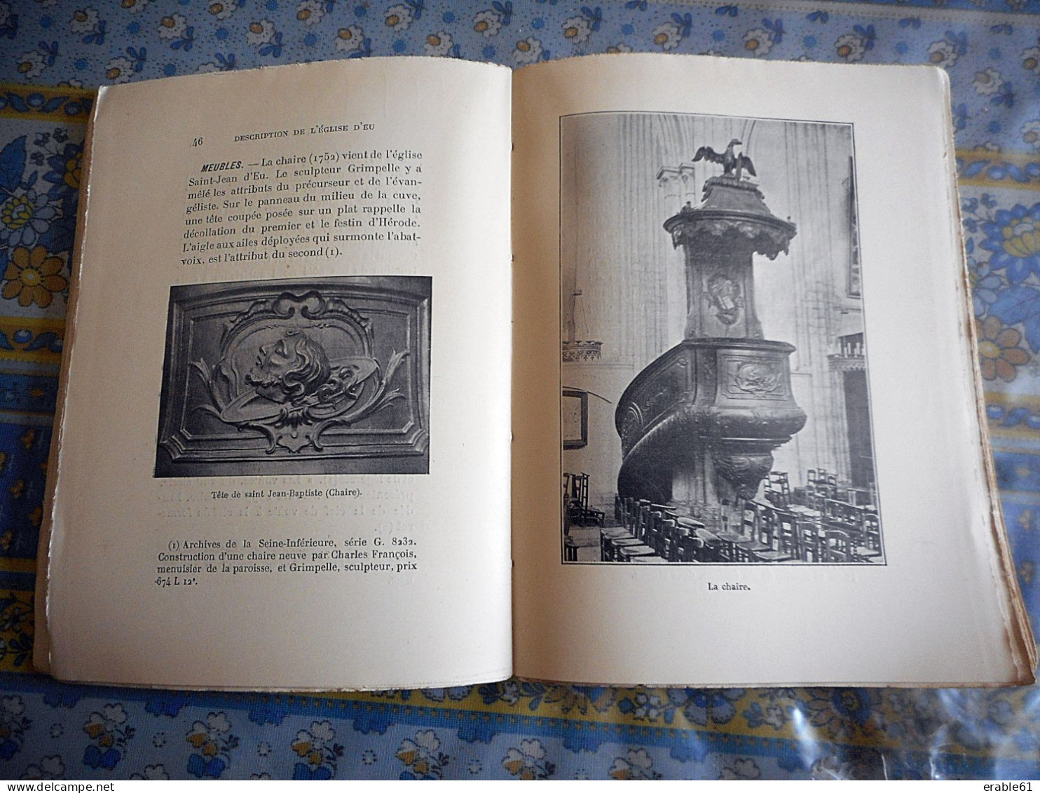 L EGLISE D' EU ET LA CHAPELLE DU COLLEGE SEINE MARITIME Par L' ABBE A LEGRIS PARIS LIBRAIRIE ANCIENNE HONORE CHAMPION - 1901-1940