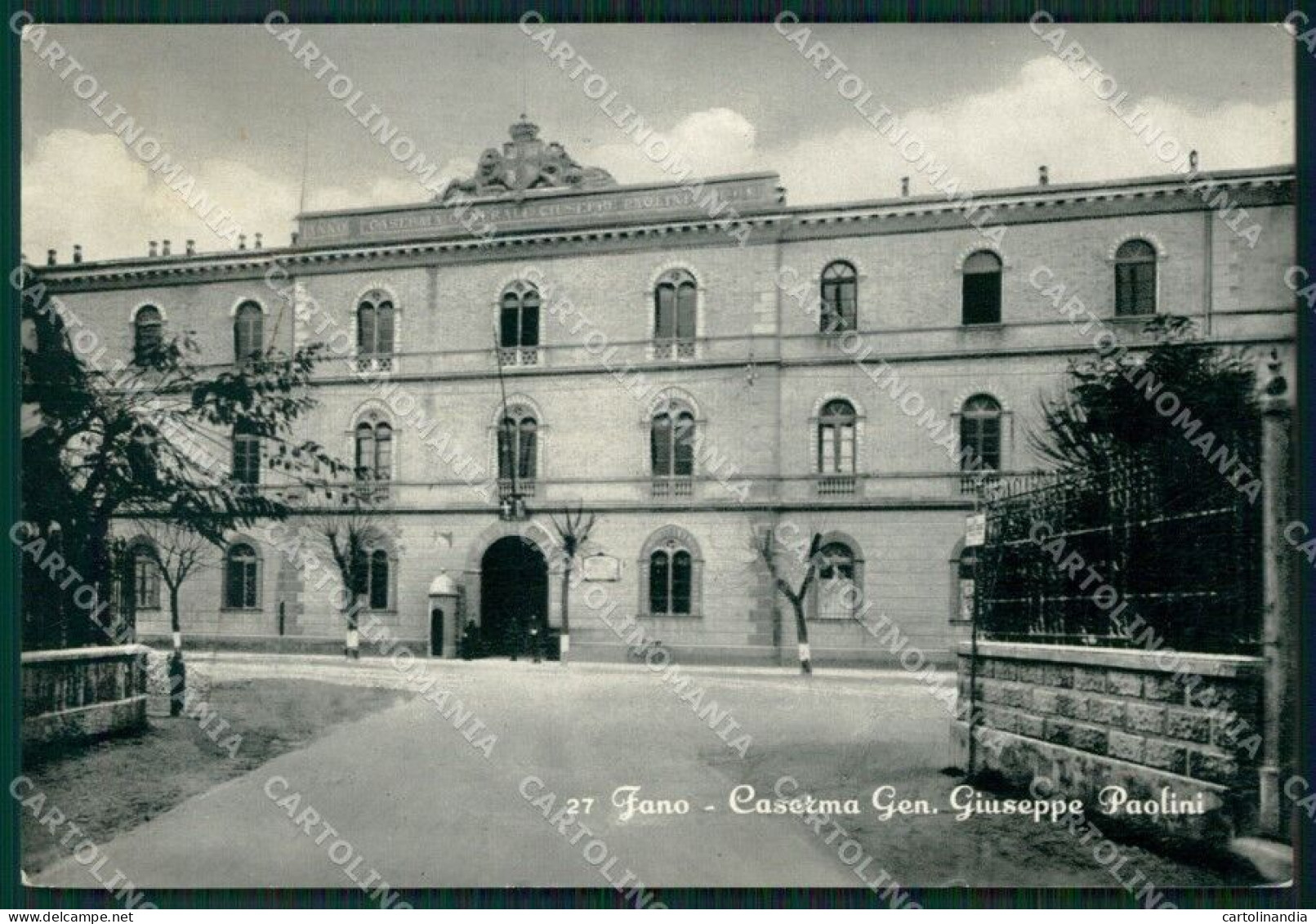 Pesaro Fano Caserma Gen. Giuseppe Paolini Foto FG Cartolina ZK1080 - Pesaro