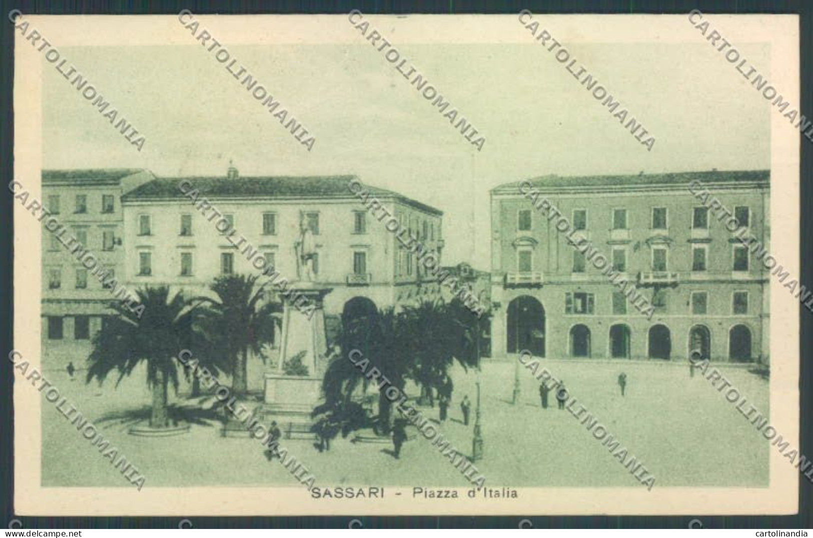 Sassari Città Piazza Italia Cartolina ZG0239 - Sassari